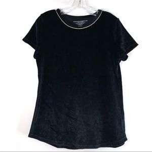 MAJESTIC FILATURES Deluxe Teeshirt Top Gold Velvet